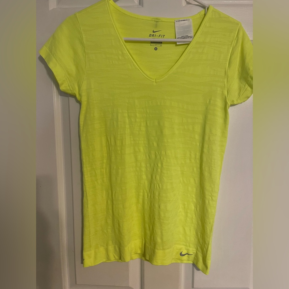 Nike Bright Yellow Dri-FIT Short Sleeve Tee